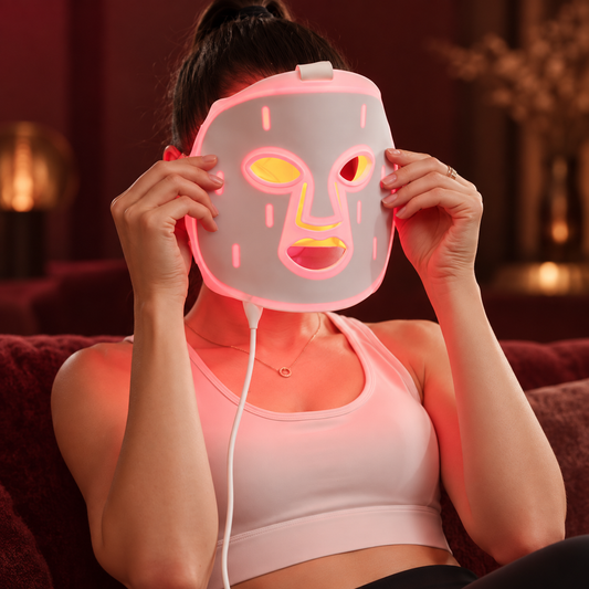 Close-up of the silicone face mask
